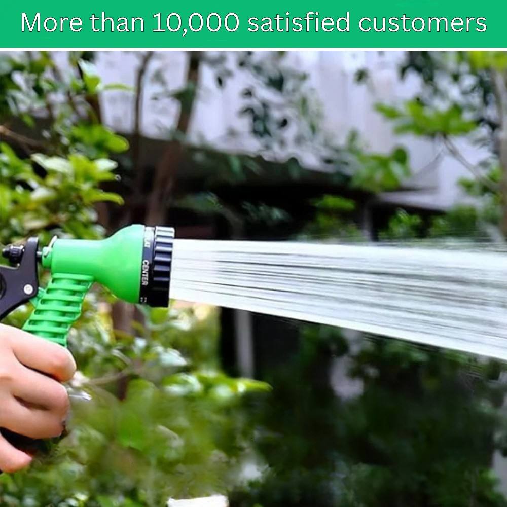 Expandable Garden Hose with 10 Spray Modes and Anti‑Leak Design