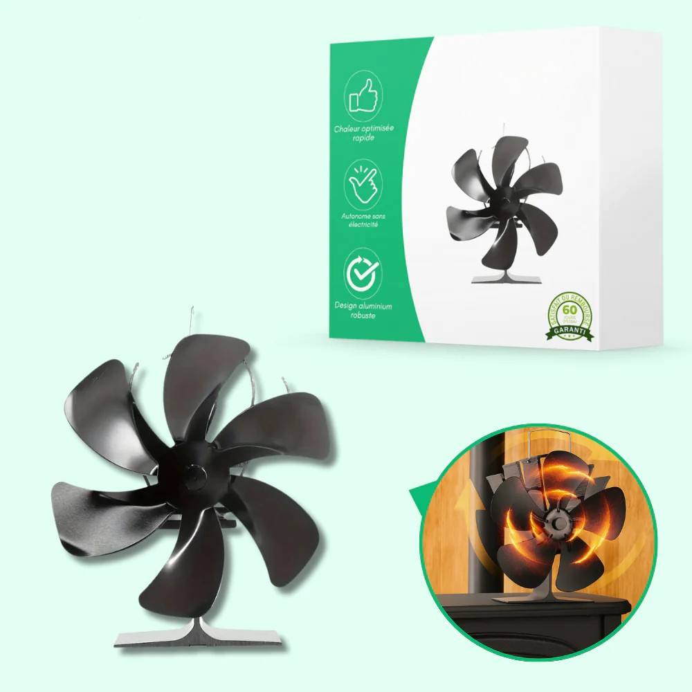 Wood Stove Fan, Silent Heat Diffusion for Efficient Warmth