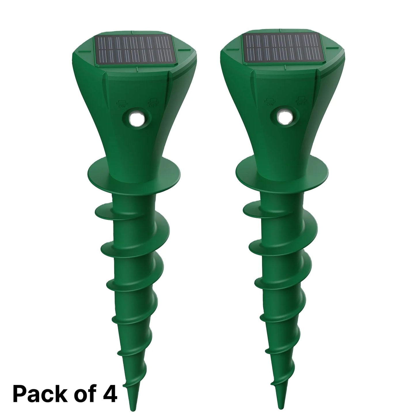 Solar Ultrasonic Snake Repeller with Ground Stake and Battery Backup