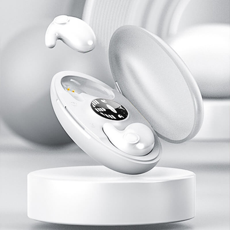 Wireless Sleep Earbuds with Ergonomic Design and Charging Case, IPX5 Moisture Protection Support
