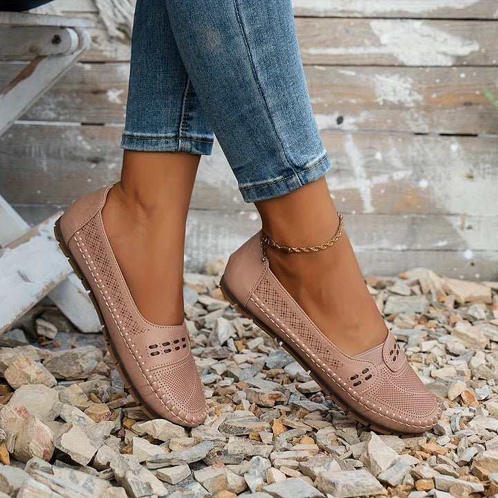 Image of Women's Perforated Slip-On Loafers
