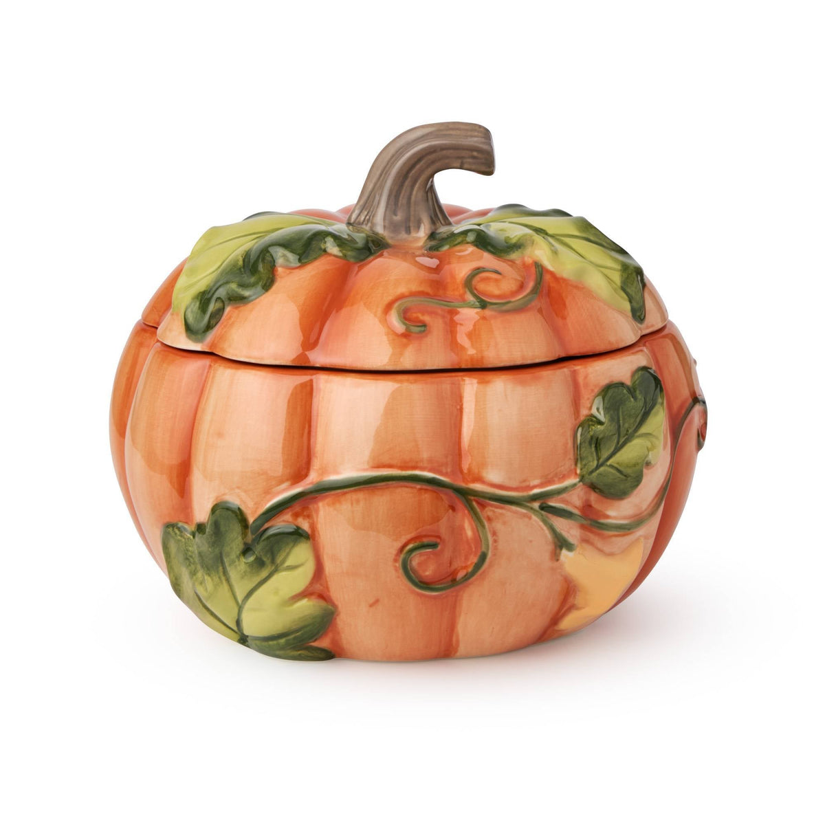 Harvest Soup Bowls with Pumpkin Lids and 24 Ounce Capacity Set of 2 for Cozy Meals