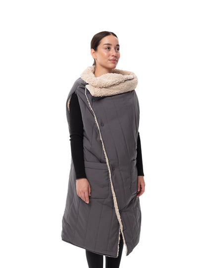 Wearable Heated Blanket with Five Carbon Fiber Zones and 16000mAh Power Bank