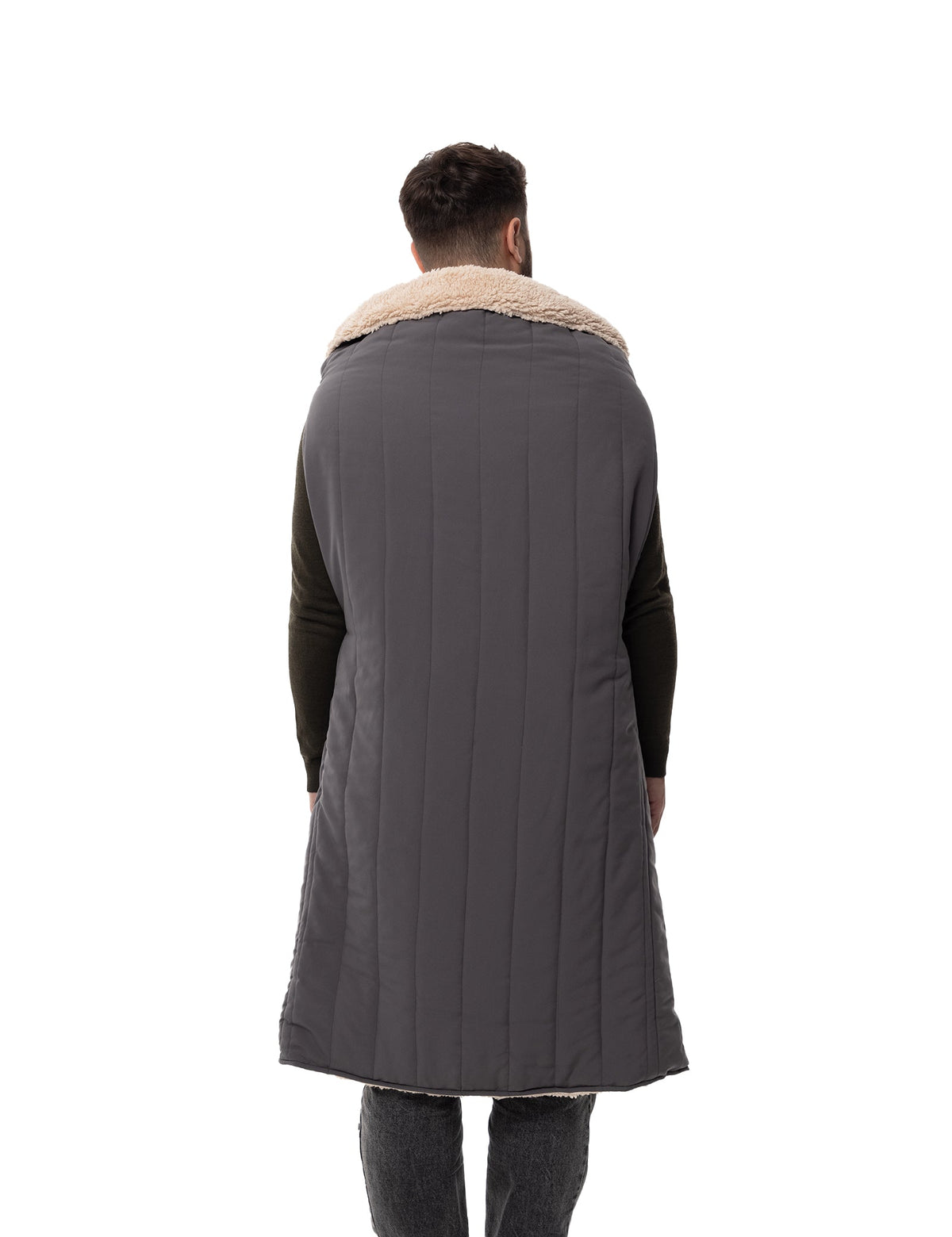 Wearable Heated Blanket with Five Heating Zones and Dual Controls, 16000mAh Battery