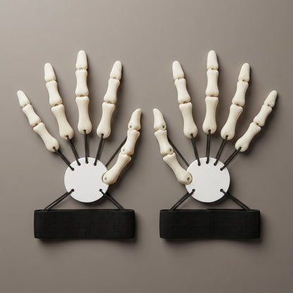 Articulated Claw Finger Extensions Costume Accessory in Black or Bone