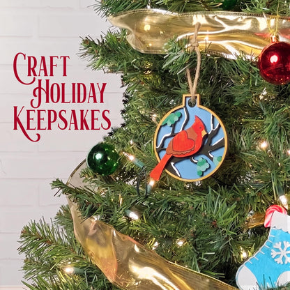 Christmas Countdown Craft Set of 25 Bags with Diamond Art, Paint by Number and Ornament Projects for All Ages