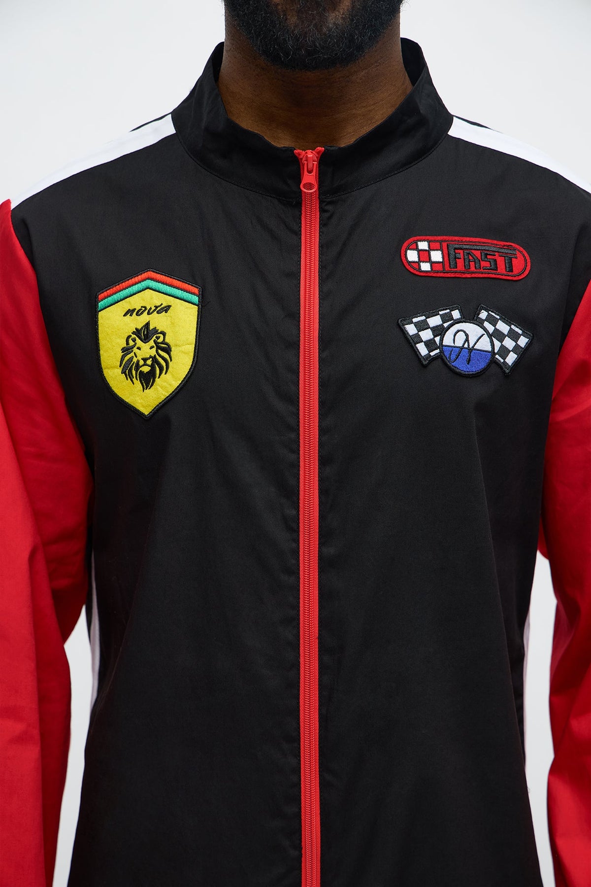 Front Zip Racing Jumpsuit Costume for Men
