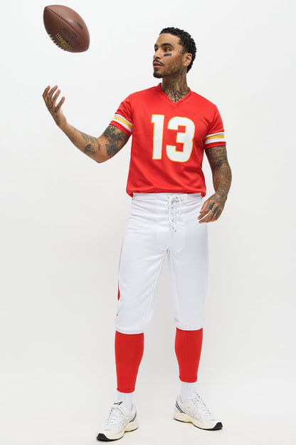 Cropped Jersey Costume Set with Panty and Wrist Bands for Game Day