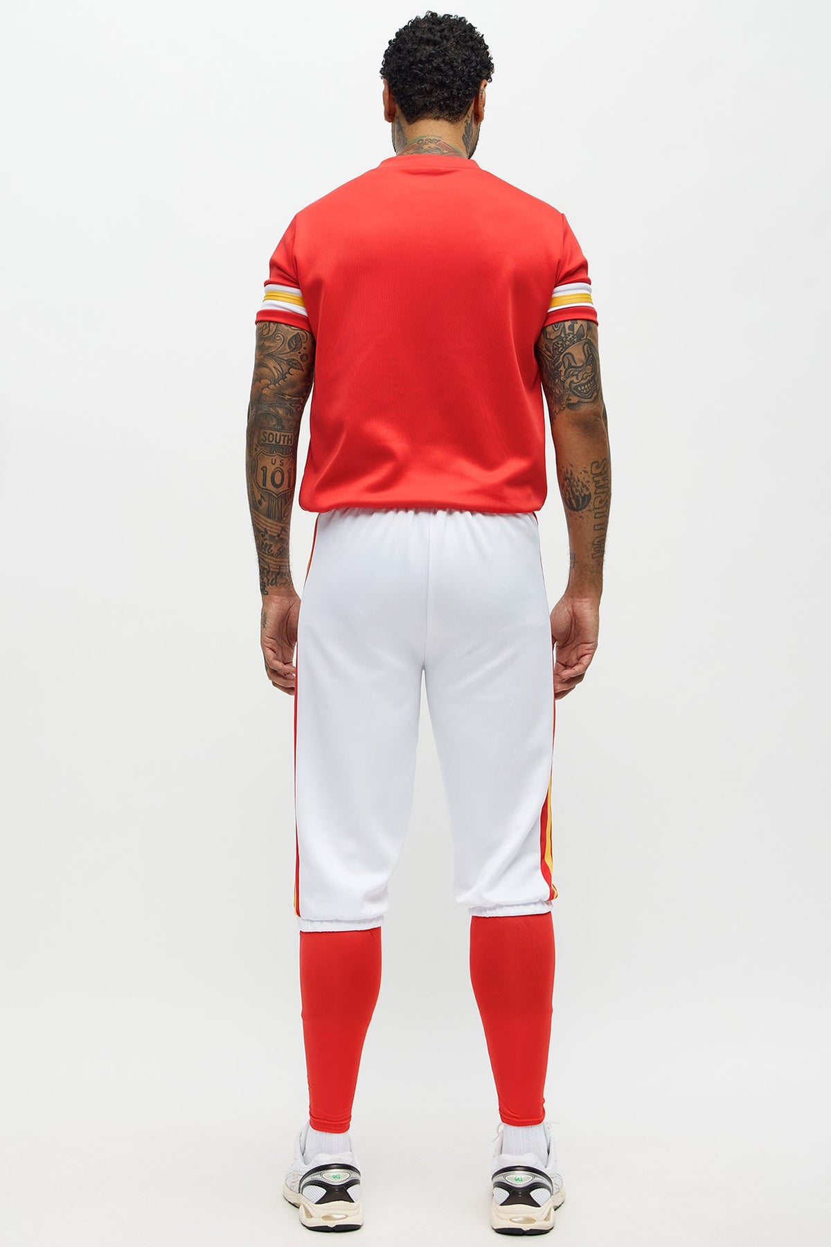 Cropped Jersey Costume Set with Panty and Wrist Bands for Game Day
