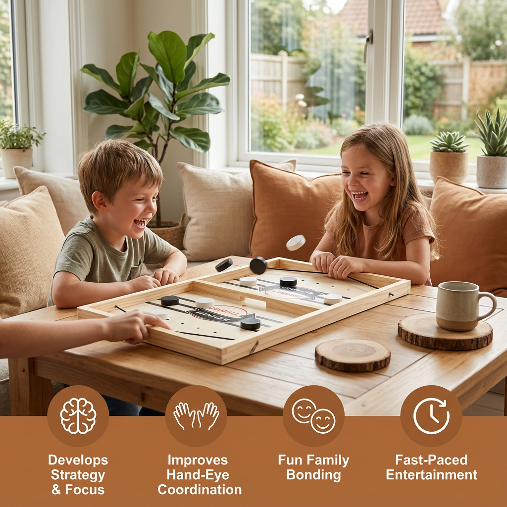 Wooden Chess Style Board Game with Sling Shot Catapults in Two Sizes