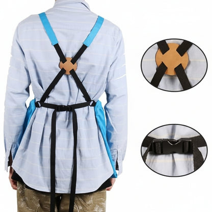 Garden Apron with Oxford Fabric and Cross Back Straps, Adjustable Waist