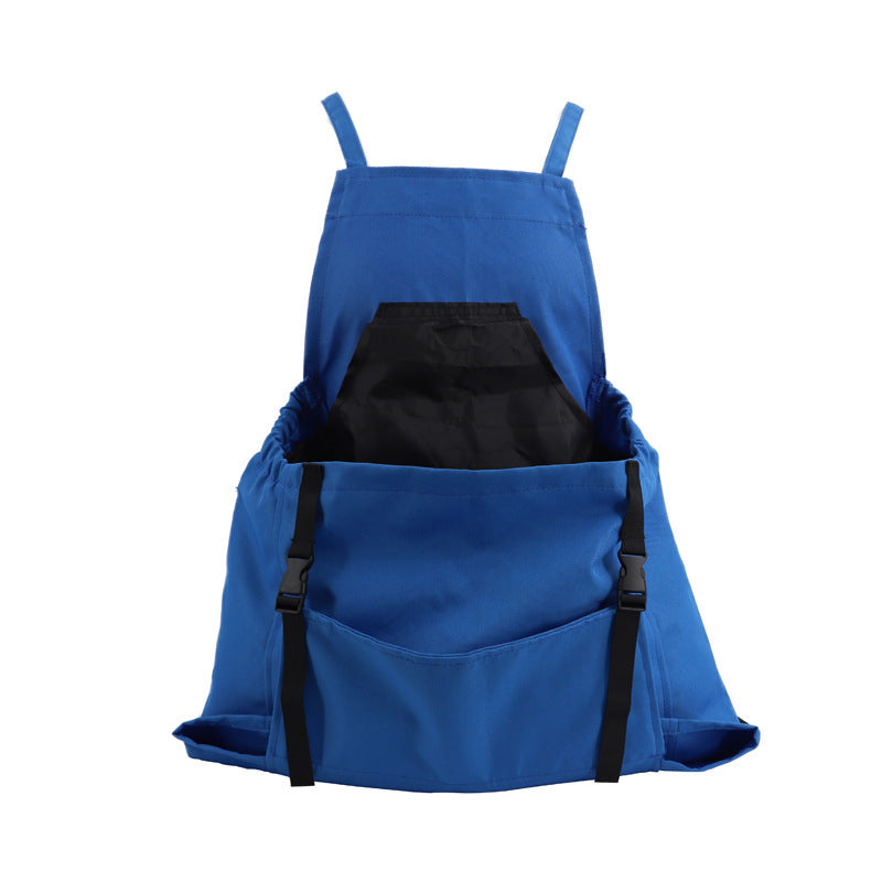 Garden Apron with Oxford Fabric and Cross Back Straps, Adjustable Waist
