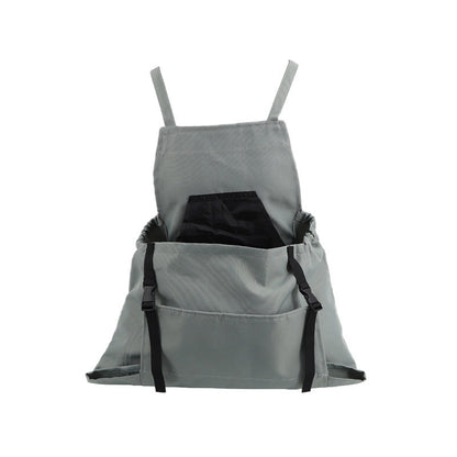 Garden Apron with Oxford Fabric and Cross Back Straps, Adjustable Waist