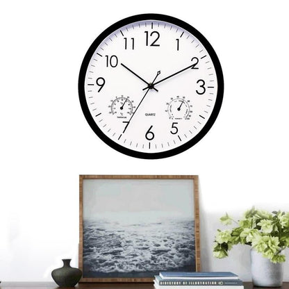 Outdoor Garden Clock with Temperature and Humidity Display, 11.81in