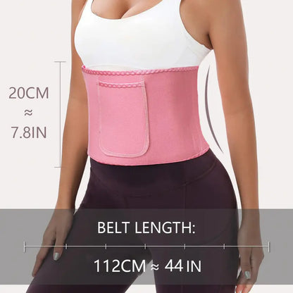 Sports Waist Trainer, Unisex Sweat Waist Trainer, Comfortable Sauna Sweat Belt, Fitness Waist Trainer, Waist Trimmer Cincher, Exercise Waistband, Workout Waistband, Sporty Waist Slimmer, Sports & Outdoor Accessories allveramart