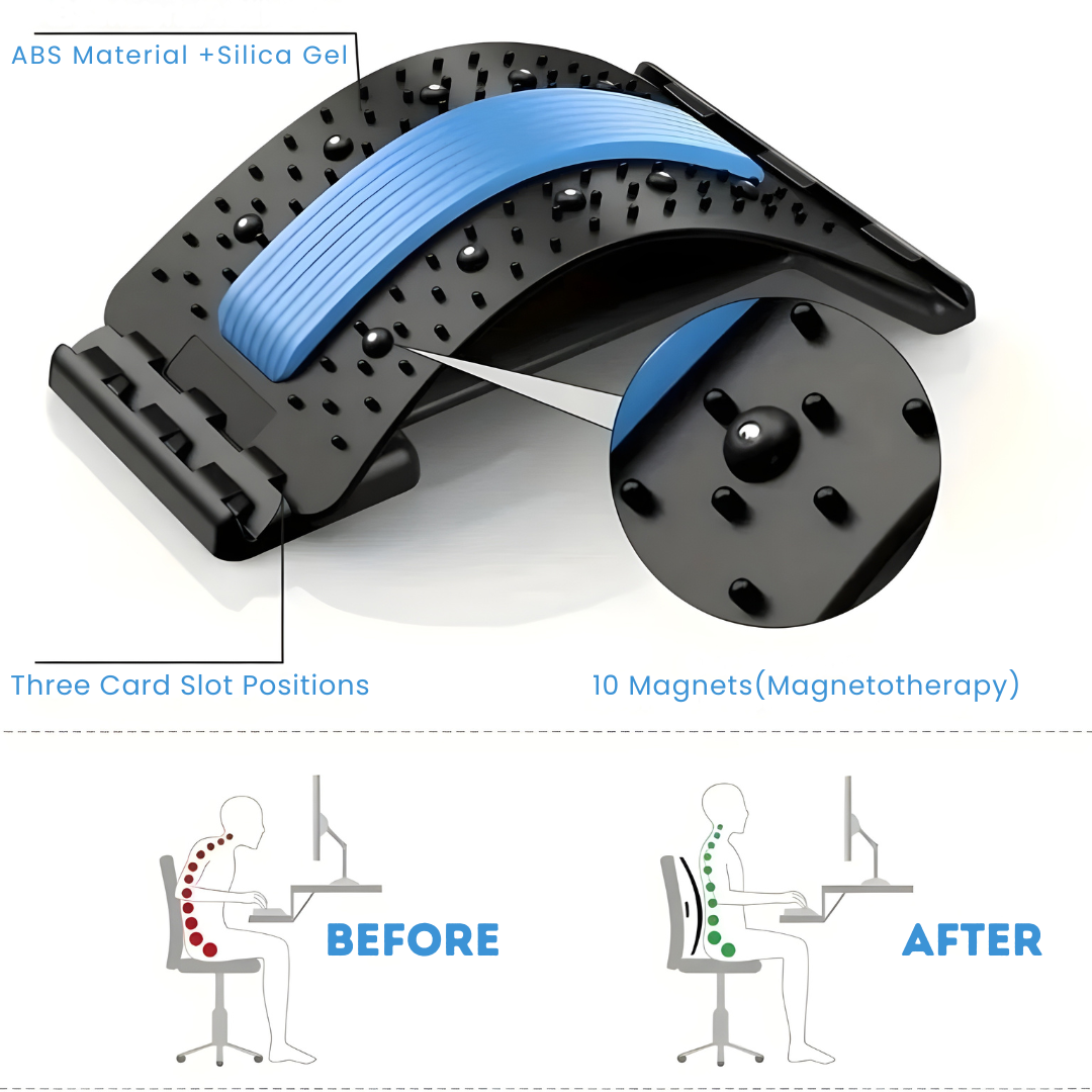 Lumbar Support Back Stretching Board for Yoga, Posture Support and Back Stretching