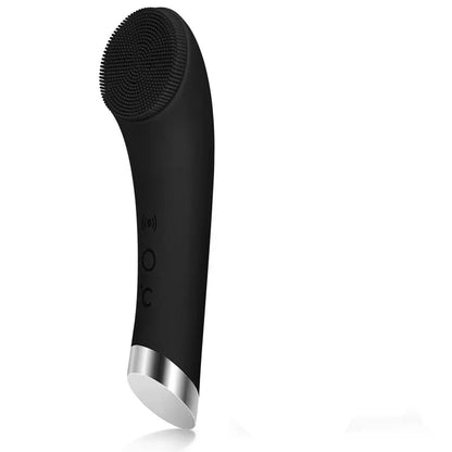 Electric Facial Cleansing Silicone Brush, Heatable Vibrating Face Scrubber with Massage, Silicone Face Scrubber for Women & Men, Electric Facial Cleanser for Deep Cleansing, Gentle Exfoliating.SummerWins DealsForYouDays allveramart