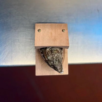 Wood Oyster Shucking Clamp for Quick and Secure Oyster Opening