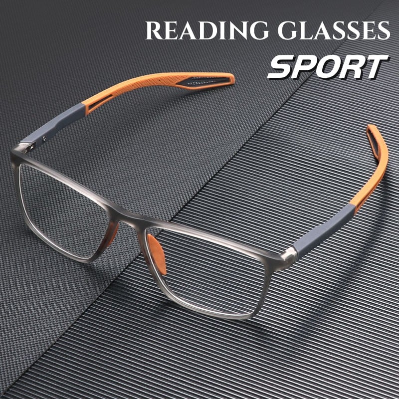 Progressive Reading Glasses with Blue Light Filter and Titanium Frame