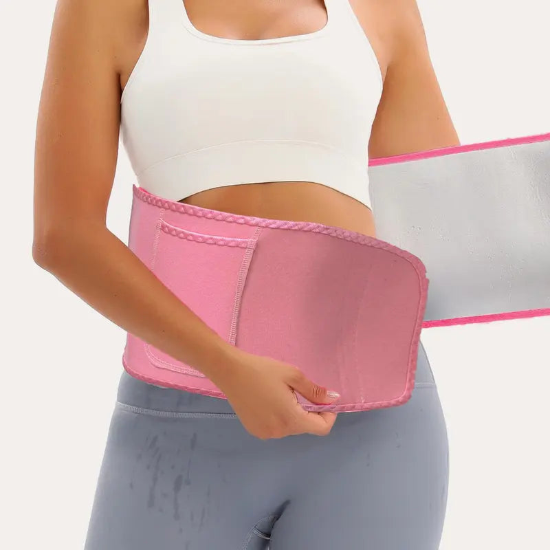 Sports Waist Trainer, Unisex Sweat Waist Trainer, Comfortable Sauna Sweat Belt, Fitness Waist Trainer, Waist Trimmer Cincher, Exercise Waistband, Workout Waistband, Sporty Waist Slimmer, Sports & Outdoor Accessories allveramart