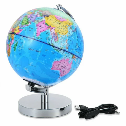 Levitating World Globe Night Light with 12 Constellation Views and Touch Switch Control