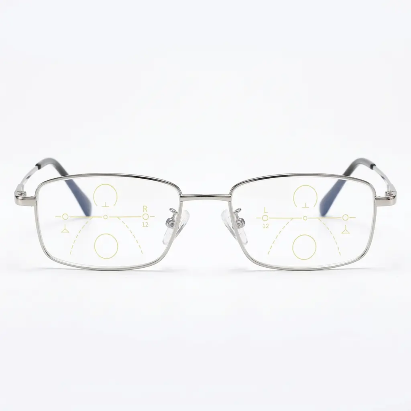 Progressive Multifocal Reading Glasses with Blue Light Filtering and Anti Glare Coating