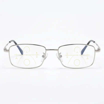 Progressive Multifocal Reading Glasses with Blue Light Filtering and Anti Glare Coating