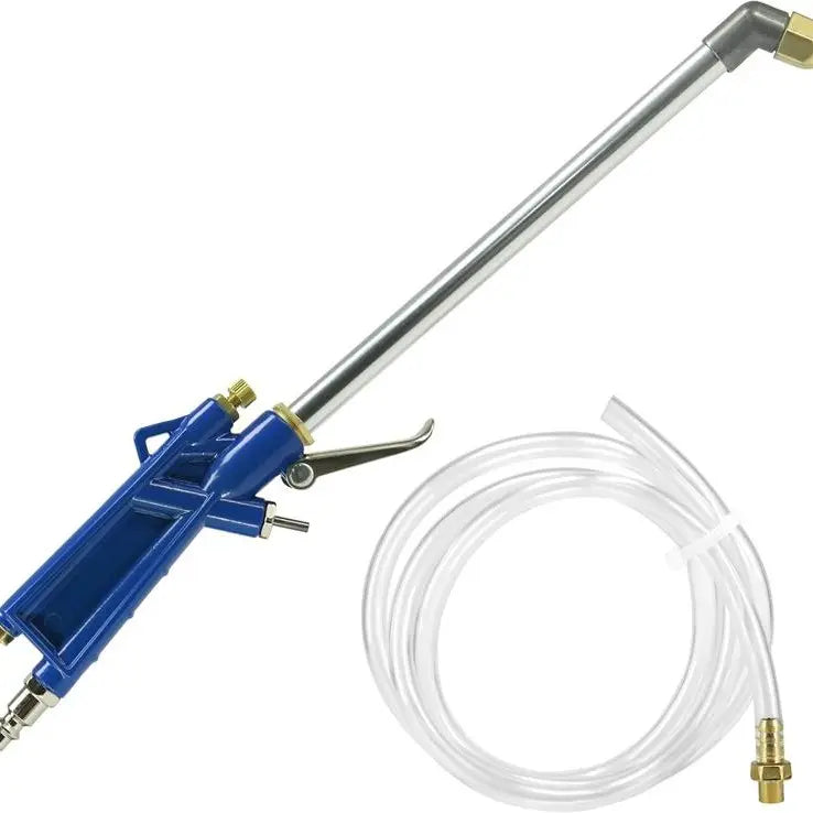 Pneumatic Air Blow Gun with Adjustable Nozzle and 47 Inch Hose for Engine Bays