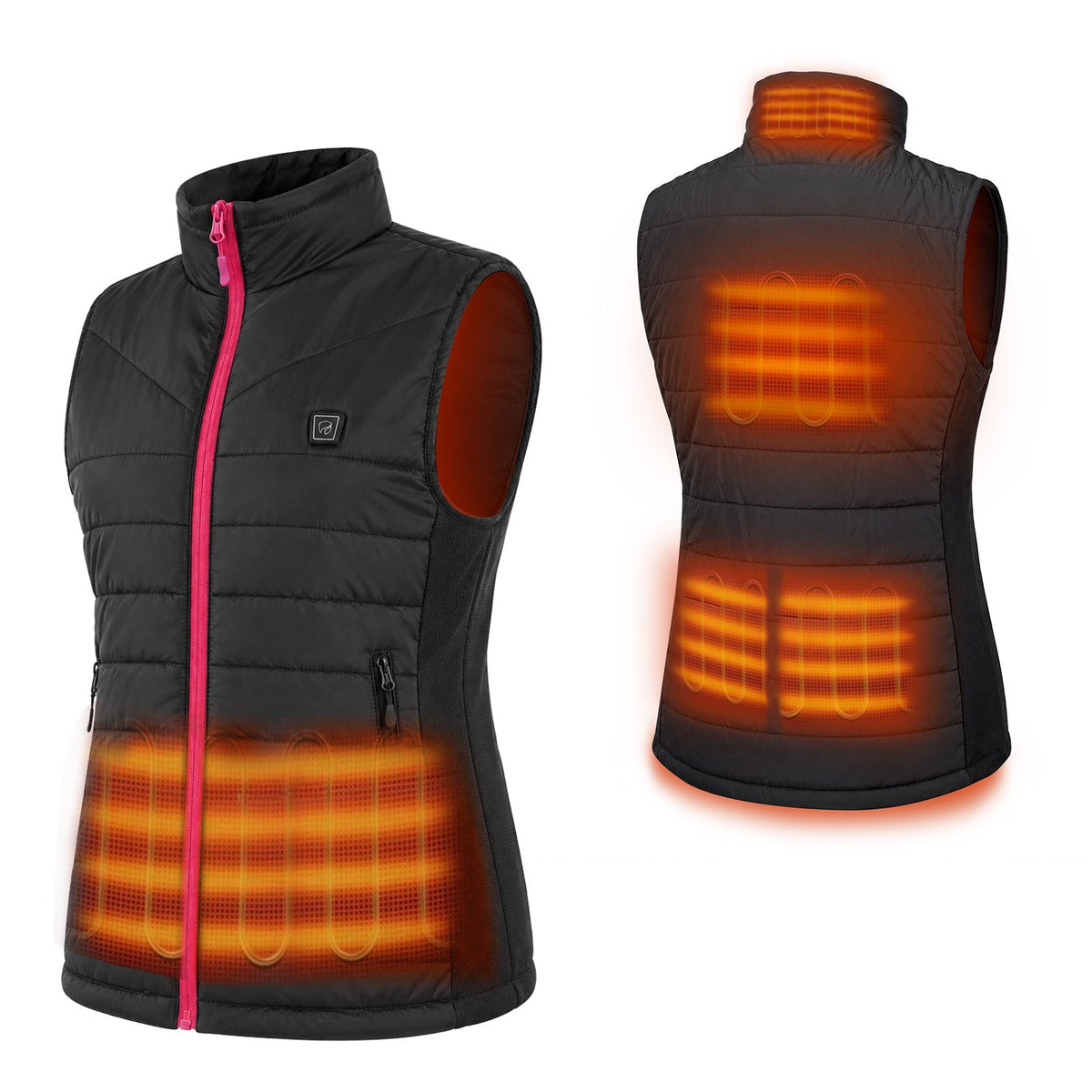 Women's Core Heated Vest with Six Heat Zones and Three Temperature Levels