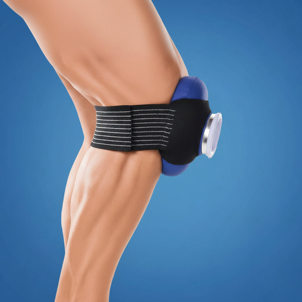 Reusable Hot and Cold Gel Pack with Moldable Design and Insulated Cover