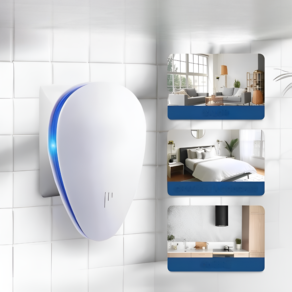 Plug In Pest Repeller with Triple Wave Technology and Multi-Pest Coverage