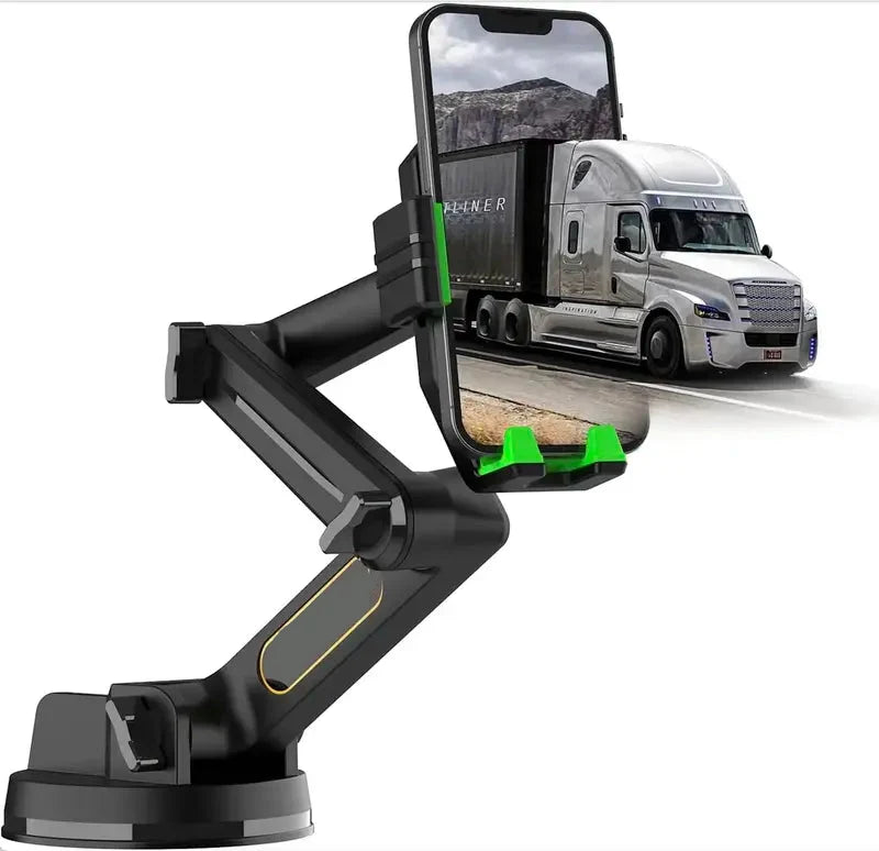 Truck Phone Holder Mount Heavy Duty Truck Dashboard Windshield Long Anti-Shake Smartphone Stand allveramart