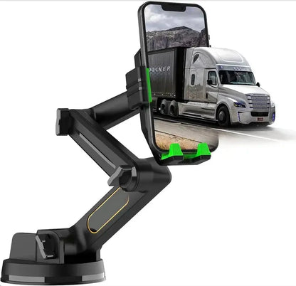 Truck Phone Holder Mount Heavy Duty Truck Dashboard Windshield Long Anti-Shake Smartphone Stand allveramart