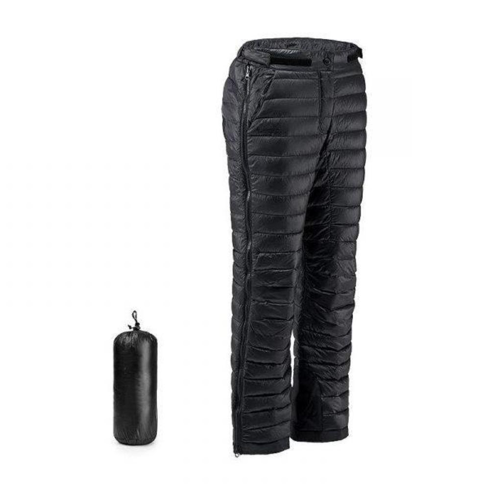 Insulated Pants with Full Leg Zippers and Adjustable Waist for Cold Weather