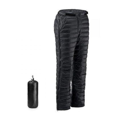 Insulated Pants with Full Leg Zippers and Adjustable Waist for Cold Weather