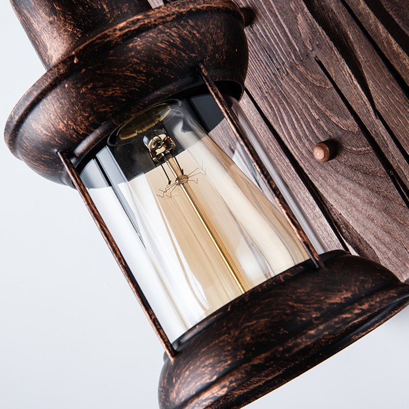 Cast Iron Wall Light with Downward Shade and Dual Voltage Support, 12 inches Tall