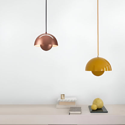 Nordic Macaron Semicircle Dome Pendant Light