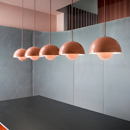 Nordic Macaron Semicircle Dome Pendant Light