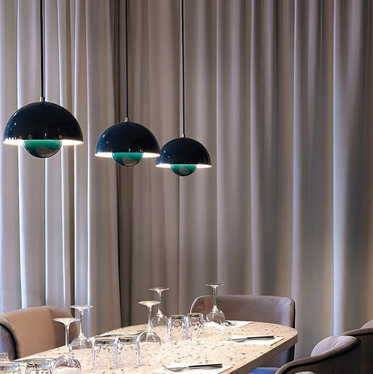 Nordic Macaron Semicircle Dome Pendant Light