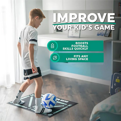Soccer Training Mat with Video Program and Grip Socks for Youth Skill Development