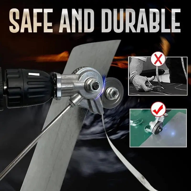 Electric Drill Metal Cutter Attachment Sheet Metal Cutter Drill Attachment Electric Drill Plate Cutter Attachment Electric Drill Shears Nibbler Attachment Portable Drill Metal Sheet Cutter for Cutting Thin Iron Thin White Sheet Steel Aluminum allveramart