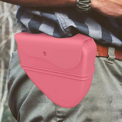 Dog Treat Pouch with Adjustable Waist Clip and Waterproof Silicone Build