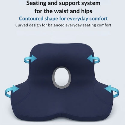 Seat and Back Cushion Memory Foam Ergonomic Support
