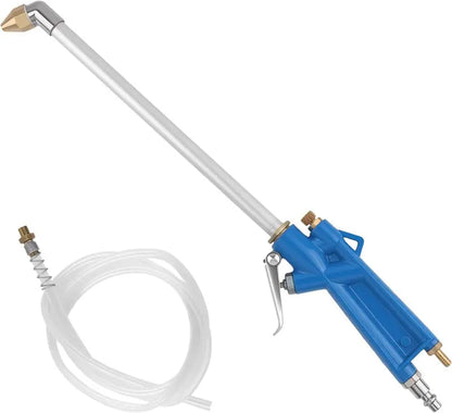 Pneumatic Air Blow Gun with Adjustable Nozzle and 47 Inch Hose for Engine Bays