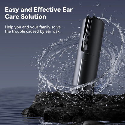 Ear Cleaning System with Triple Jet Water Stream and Adjustable Pressure, Rechargeable