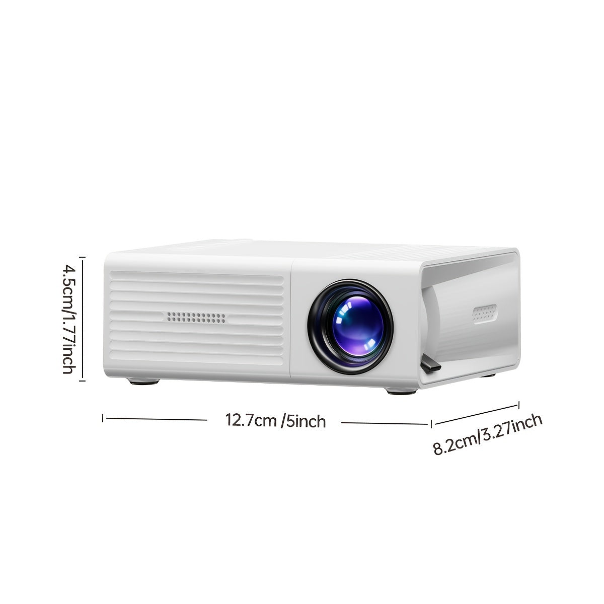 Portable Mini Projector with 3000 Lumen Brightness and HDMI USB Connectivity
