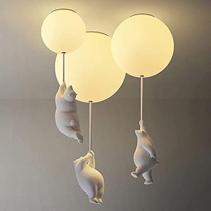 Balloon Bear Ceiling Light with Playful Bear Design