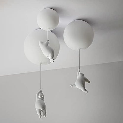 Balloon Bear Ceiling Light with Playful Bear Design