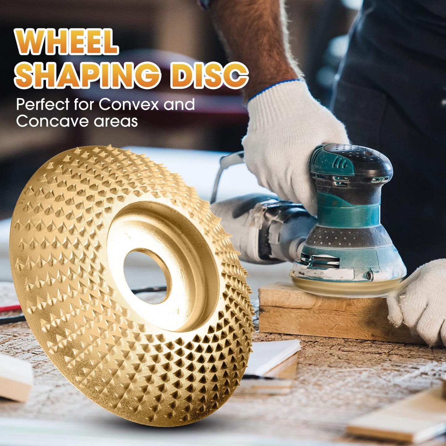 Tungsten Carbide Grinding Disc Set with Flat, Beveled and Arc Discs for Angle Grinder