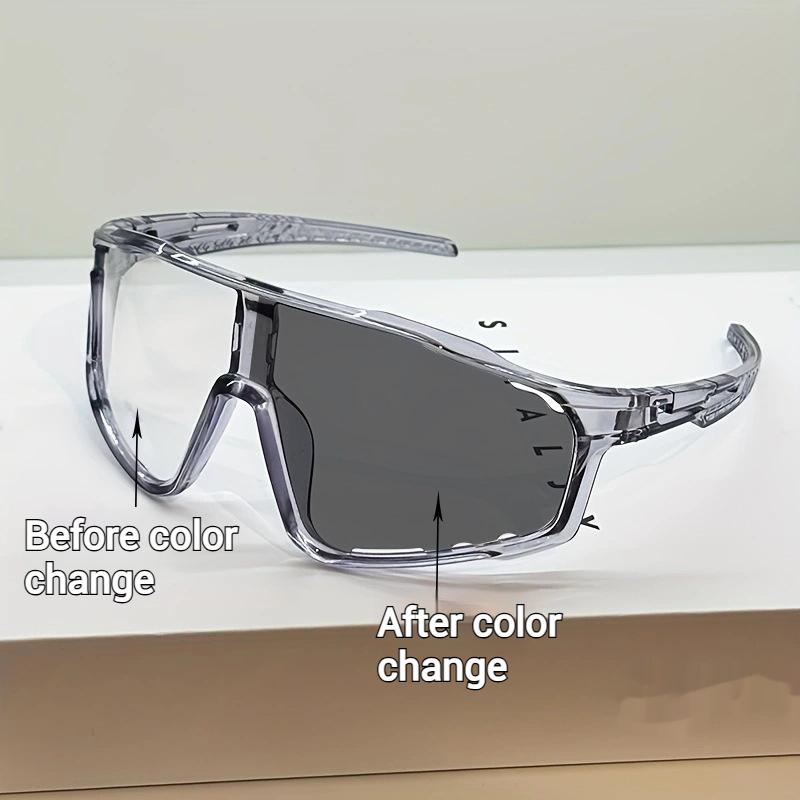 Photochromic Sports Sunglasses with UV Protection and Gray Tint, Unisex All Vera Mart